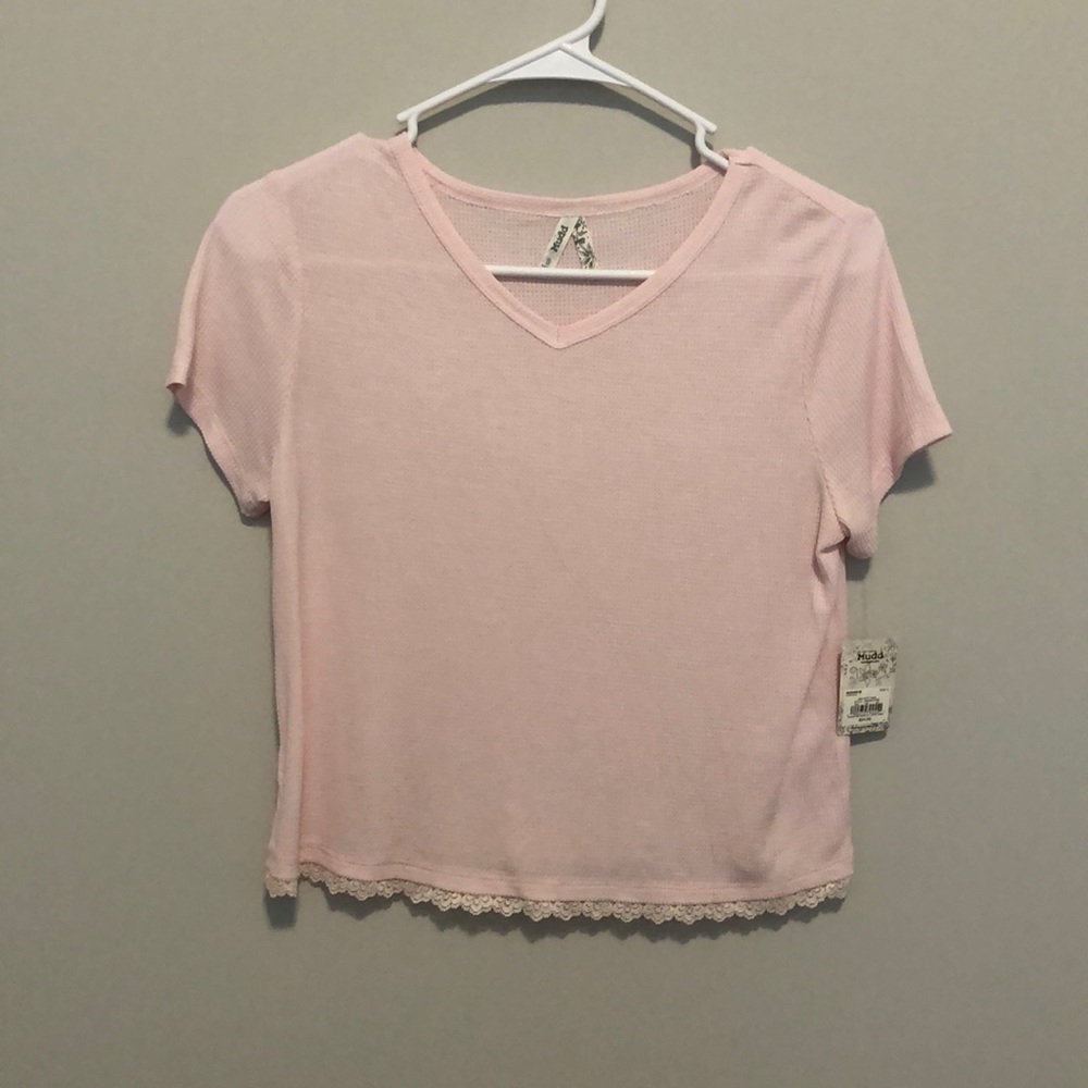 NWT Pink Crop Top Small